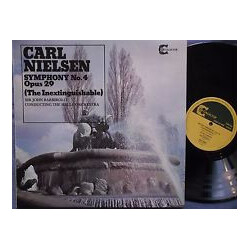 Carl Nielsen / Sir John Barbirolli / Hallé Orchestra Symphony No. 4 Opus 29 (The Inextinguishable) Vinyl LP USED