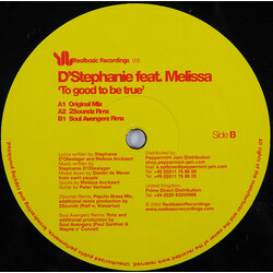 D'Stephanie / Melissa Anckaert To Good To Be True USED VINYL 12INCH 33 S RPM 45 RPM