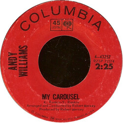 Andy Williams My Carousel USED VINYL 7INCH 45 RPM SINGLE
