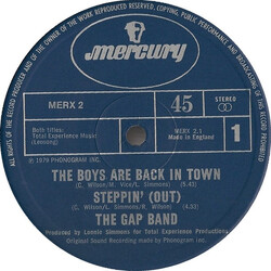 The Gap Band The Boys Are Back In Town / Steppin' (Out) VINYL 12" USED