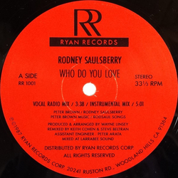 Rodney Saulsberry Who Do You Love Vinyl 12" USED