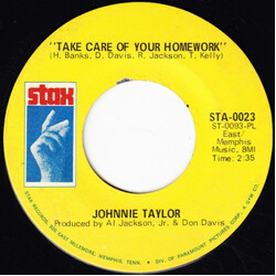 Johnnie Taylor Take Care Of Your Homework / Hold On This Time VINYL 7" USED