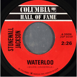 Stonewall Jackson Waterloo / Mary Don't You Weep USED VINYL 7INCH 45 RPM SINGLE REISSUE STYRENE