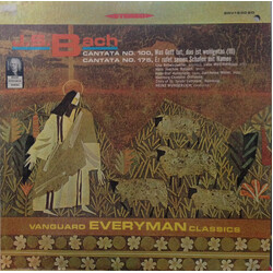 Johann Sebastian Bach / Hamburger Kammerorchester / Kantorei St. Jacobi Hamburg / Heinz Wunderlich (2) Cantata No. 100 / Cantata No. 175 Vinyl LP USED