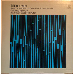 Ludwig van Beethoven / Beveridge Webster Piano Sonata No. 29 In B Flat Major, Op. 106 ("Hammerklavier") Vinyl LP USED