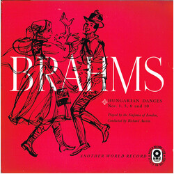 Johannes Brahms / The Sinfonia Of London / Richard Austin (3) Hungarian Dances Nos 1, 5, 6 and 10 USED VINYL 7INCH 45 RPM EP CLUB EDITION MONO
