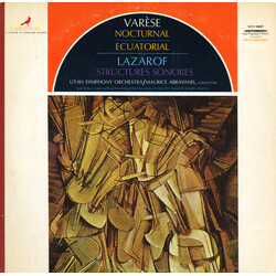 Edgard Varèse / Henri Lazarof / Utah Symphony Orchestra / Maurice de Abravanel / Ariel Bybee / Bass Ensemble Of The University Of Utah Civic Chorale /