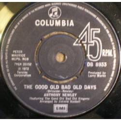 Anthony Newley The Good Old Bad Old Days Vinyl 7" USED