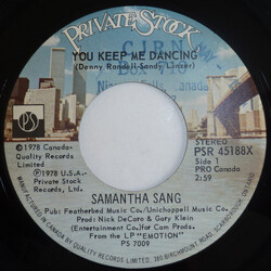 Samantha Sang You Keep Me Dancing USED VINYL 7INCH 45 RPM SINGLE STEREO