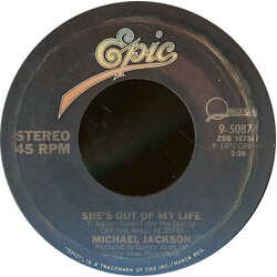 Michael Jackson She's Out Of My Life / Get On The Floor VINYL 7" USED