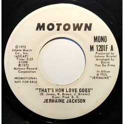 Jermaine Jackson That's How Love Goes Vinyl 7" USED