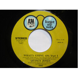 Quincy Jones What's Going On / Part 1 / Bridge Over Troubled Water / Part 1 USED VINYL 7INCH 45 RPM SINGLE