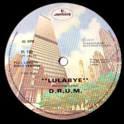 D-R-U-M Lulabye (Disco) USED VINYL 12INCH 45 RPM STEREO