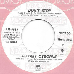 Jeffrey Osborne Don't Stop / The Borderlines Vinyl 7" USED