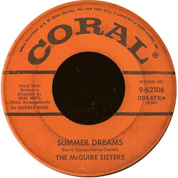 McGuire Sisters Summer Dreams Vinyl 7" USED