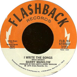 Barry Manilow I Write The Songs / Could It Be Magic USED VINYL 7INCH 45 RPM REISSUE STEREO