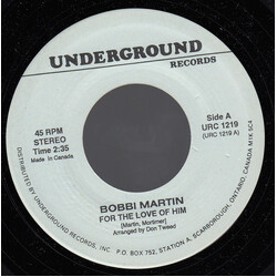 Bobbi Martin / Eddie Cochran For The Love Of Him / Something Else USED VINYL 7INCH 45 RPM SINGLE