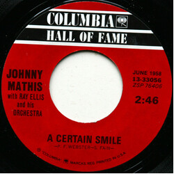 Johnny Mathis A Certain Smile / Small World USED VINYL 7INCH 45 RPM REISSUE