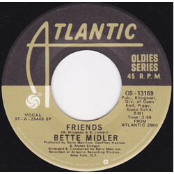 Bette Midler Friends USED VINYL 7INCH 45 RPM SINGLE