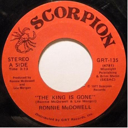 Ronnie McDowell The King Is Gone Vinyl 7" USED