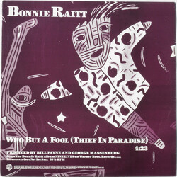 Bonnie Raitt Who But A Fool? (Thief In Paradise) Vinyl 12" USED