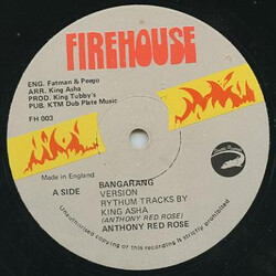 Anthony Red Rose Bangarang / Elegant Lover Vinyl 12" USED