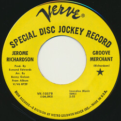 Jerome Richardson Groove Merchant USED VINYL 7INCH 45 RPM SINGLE PROMO