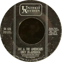 Jay & The Americans Only In America / My Clair DeLune VINYL 7" USED