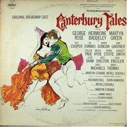George Rose / Hermione Baddeley / Martyn Green Canterbury Tales - Original Broadway Cast Vinyl LP USED