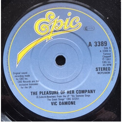 Vic Damone The Pleasure Of Her Company USED VINYL 7INCH 45 RPM SINGLE STEREO