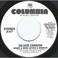 Silver Condor When A Man Loves A Woman Vinyl 7" USED