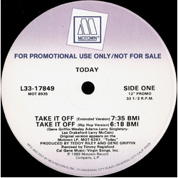 Today Take It Off Vinyl 12" USED