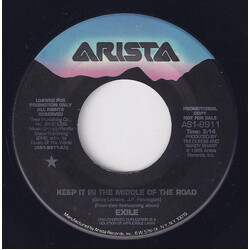 Exile (7) Keep It In The Middle Of The Road USED VINYL 7INCH 45 RPM PROMO