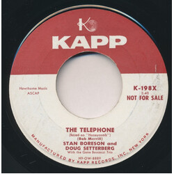 Stan Boreson / Doug Setterberg / Gene Boscacci Trio The Telephone (Based On "Honeycomb") / Swanson, Swenson, Jenson USED VINYL 7INCH 45 RPM SINGLE PRO