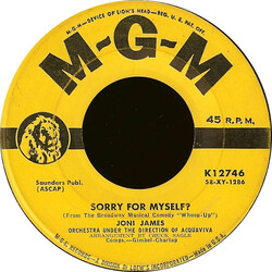 Joni James Sorry For Myself? / There Must Be A Way USED VINYL 7INCH 45 RPM