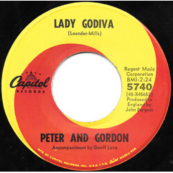 Peter & Gordon Lady Godiva / Morning's Calling VINYL 7" USED