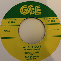Oliver Jones (7) / Ray Barrow And His Orchestra / Eddie 'Tex' Curtis And Orchestra What I Say? / Shake Pretty Baby Shake USED VINYL 7INCH 45 RPM UNOFF