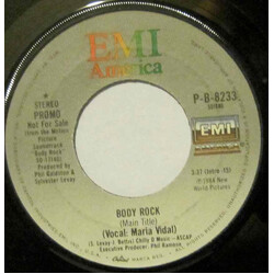 Maria Vidal Body Rock / Do You Know Who I Am USED VINYL 7INCH 45 RPM PROMO