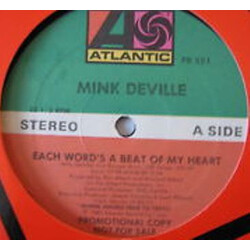 Mink DeVille Each Word's A Beat Of My Heart USED VINYL 12INCH PROMO 33 S RPM