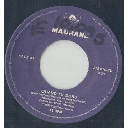 Maurane Quand Tu Dors USED VINYL 7INCH SINGLE 45 RPM