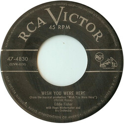 Eddie Fisher Wish You Were Here / The Hand Of Fate USED VINYL 7INCH 45 RPM