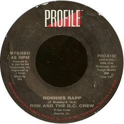 Ron And The D.C. Crew Ronnies Rapp VINYL 7" USED