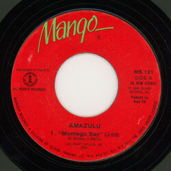 Amazulu Montego Bay USED VINYL 7INCH 45 RPM SINGLE STYRENE