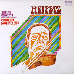Jascha Heifetz / Jean Sibelius / Sergei Prokofiev Concerto / Concerto No. 2 Vinyl LP USED