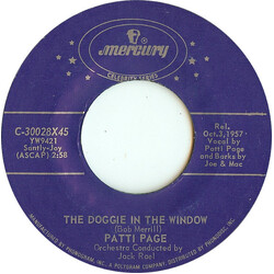 Patti Page The Doggie In The Window / Cross Over The Bridge USED VINYL 7INCH 45 RPM REISSUE
