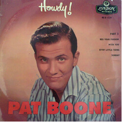 Pat Boone Howdy ! Part 3 USED VINYL 7INCH 45 RPM EP
