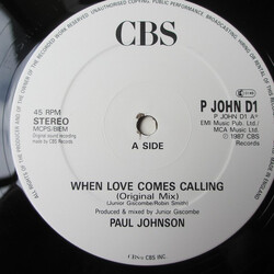 Paul Johnson (2) When Love Comes Calling VINYL 12" USED