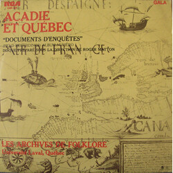 Roger Matton Acadie Et Québec Les Archives De Folklore Université Laval, Québec Vinyl LP USED
