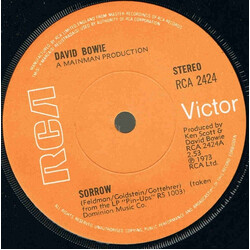 David Bowie Sorrow USED VINYL 7INCH 45 RPM SINGLE