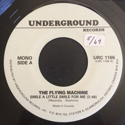 The Flying Machine / Linda Scott Smile A Little Smile For Me / I Left My Heart In The Balcony USED VINYL 7INCH 45 RPM SINGLE MONO